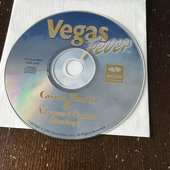 Vegas Fever PC Game Casino Master & Advanced Encore Software Mint Condition - Picture 1 of 2